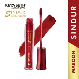 Keya Seth Aromatherapy 100% Natural Sindoor Combo Liquid Maroon - Pack of 3 image 2