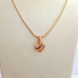 Nawab Collection Gold-Plated Alloy Artificial Stones Pendants with Chains-picture-30