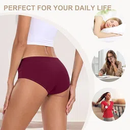 Diving deep Pack Of 3 Cotton High-Rise Hipster Briefs DD112 Y2, M New Pant_ies_3 PC_S image 3