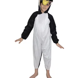 Kaku Fancy Dresses Penguin Bird Theme Costume Set - Black & White-image-62