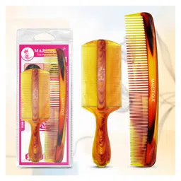 Majestique Hair Grooming Lice Comb Set of 2 Dandruff Remover Multicolour-picture-11