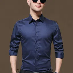 StyleCast Men Solid Spread Collar Formal Shirt-image-56