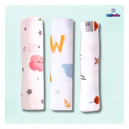 LazyToddler Muslin Washcloth Set of 6 (MO) image 3