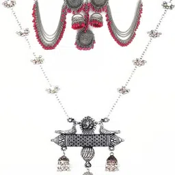 SNH EXPORT Silver Plated Beaded Jewellery Set-picture-17