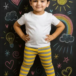 Cortica Kids Pack of 4 Blended Striped Pattern Night Pants image 2