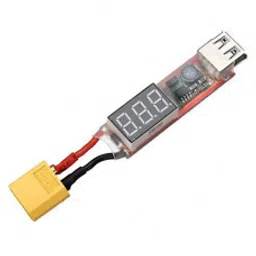 2S-6S Lipo Battery with XT60 Plug to USB Cellphone Charger Adapter with Voltage Display-picture-10