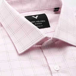 Van Heusen Custom Fit Checked Pure Cotton Formal Shirt image 3