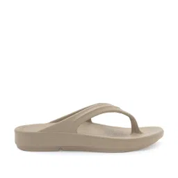Red Tape Women's Beige Flip Flops image 2