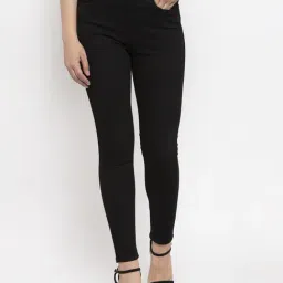 KASSUALLY Black Relaxed Fit Mid Rise Jeans-picture-36