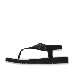 Skechers Women's MEDITATION Black Back Strap Sandals image 2