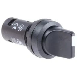 ABB Short Handle Black Selector Switch - 22mm Cutout Diameter 2 Positions, 1SFA619200R1076C2SS1-10B-11-picture-36