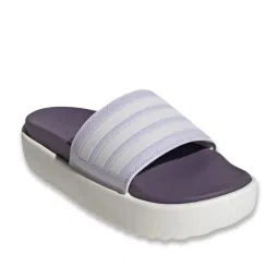 Adidas Women's ADILETTE Lavender Slides image 2