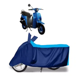 Auto Pearl Two Wheeler Cover for Bajaj Sunny - Cyan, Blue-picture-14