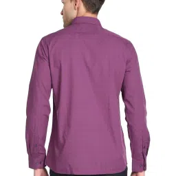 Arrow Pink Cotton Slim Fit Printed Shirt image 2