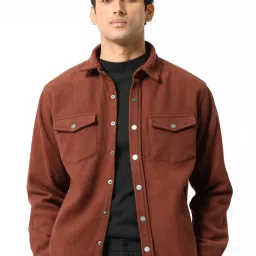 Rare Rabbit Rust Regular Fit Solid Jacket image 2