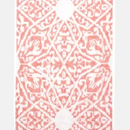Fabindia Home Shia Pink & White Cotton Bath Towel image 2