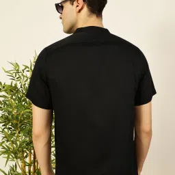 Thomas Scott Black Cotton Regular Fit T-Shirt image 2