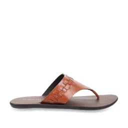 Mochi Men's Tan Thong Sandals image 2