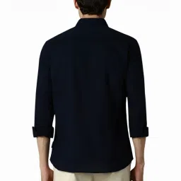 Van Heusen Navy Cotton Slim Fit Shirt image 2