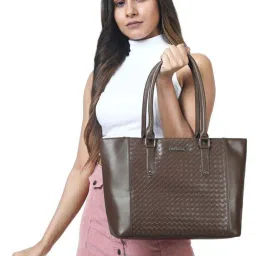 Toteteca Beige Textured Medium Tote Handbag image 2