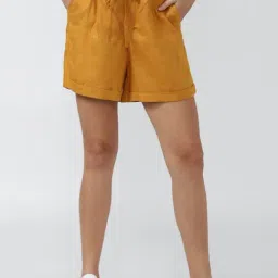 Van Heusen Yellow Regular Fit Shorts-picture-24