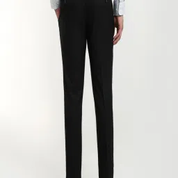 Raymond Black Polyviscose Slim Fit Formal Trosuers image 2