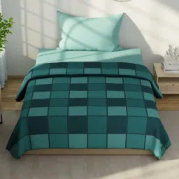 NAUTICA Hampton Green Satin Cotton 210 TC Single Dohar image 2