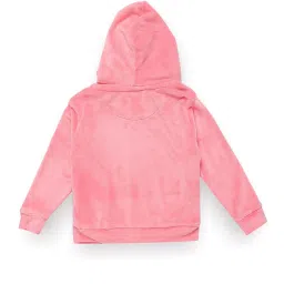 U.S. Polo Assn. Kids Pink Embroidered Full Sleeves Sweatshirt image 2