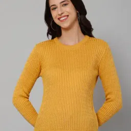 Cantabil Mustard Wool Sweater-picture-39