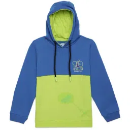 Under Fourteen Only Kids Blue & Green Color Block Full Sleeves Sweatshirt-picture-39