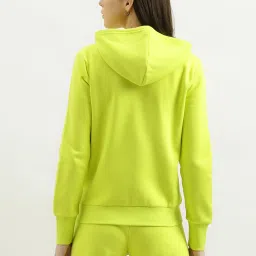 United Colors of Benetton Lime Green Regular Fit Hoodie image 2