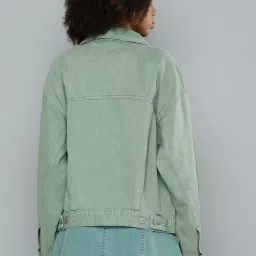 Levi's Green Denim Jacket image 2