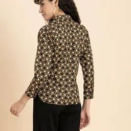 Moomaya Yellow Printed Shirt image 2