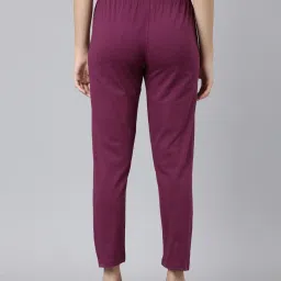 Kryptic Burgundy & Maroon Cotton Mid Rise Pants - Pack of 2 image 2