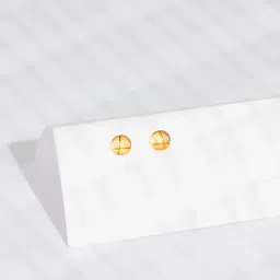 P.N.Gadgil Jewellers 14k Yellow Gold Contemporary Classics Diamond Men's Stud image 2