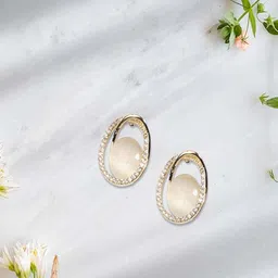 Lulala Copper-Plated Studs Earrings image 1