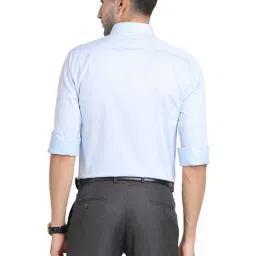 Turtle Blue Slim Fit Checks Shirts image 2