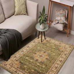 OBSESSIONS Olive Classical Machine Made Carpet - Large (340 cm x 240 cm)-picture-32
