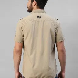 Royal Enfield MLG Beige Slim Fit Shirt image 2