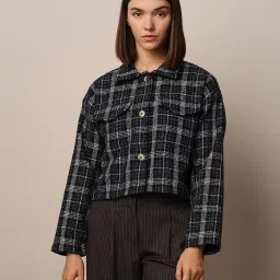 Only Black & Blue Checks Jacket image 2