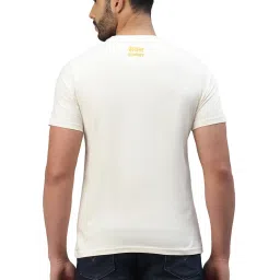Royal Enfield Off White Regular Fit Circus Graphic Print T-Shirt image 2