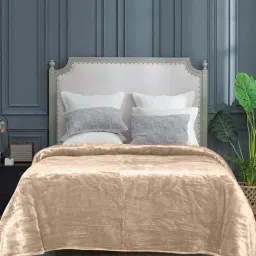 Saral home Beige Polyester 350 GSM Light Weight King Bed Blanket-picture-37