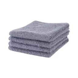 Maspar Grey Cotton 550 GSM Face Cloths - Set of 4 image 2