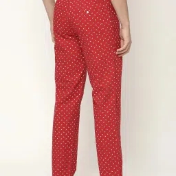 UnderJeans by Spykar Red Printed Nightwear Pyjamas image 2