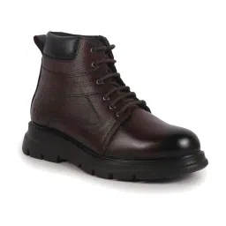 FAUSTO Men's Tan Derby Boots image 2