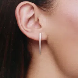 Kai Jewel Sterling Silver Shining Simplicity Drop Earrings for Women image 2