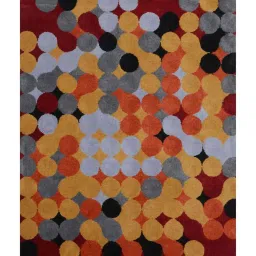 Presto Red & Yellow Wool Hand Tufted Carpet image 2