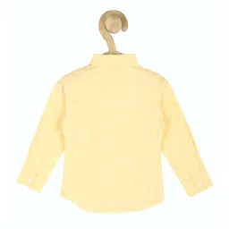 Allen Solly Junior Yellow Cotton Regular Fit Full Sleeves Shirt image 2