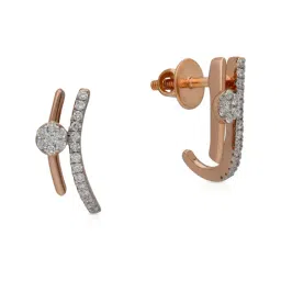 Malabar Gold and Diamonds 18k Rose Gold Hoop Earrings-picture-21