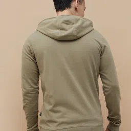 Fame Forever By Lifestyle Olive Regular Fit Hooded Sweatshirt image 2